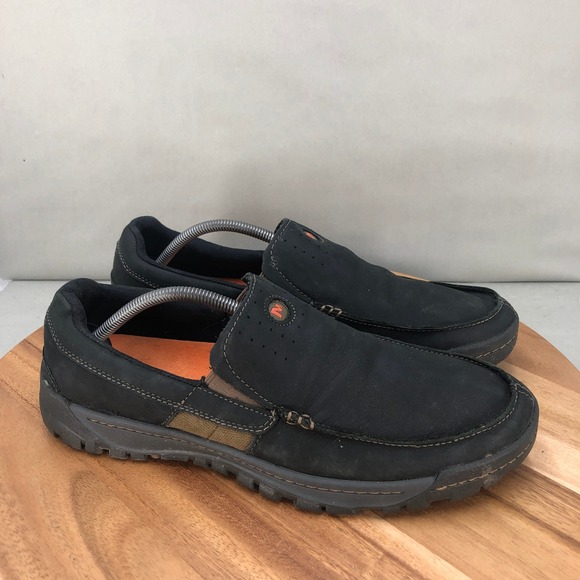 Merrell Traveller Point Moc Slip On Loafers Comfort Walking Loafers Black Men 12 - Picture 1 of 8